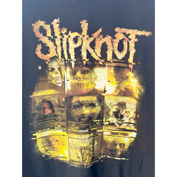 Slipknot Band T Shirt Mens Medium Black Graphic Heavy Metal - Picture 4 of 5
